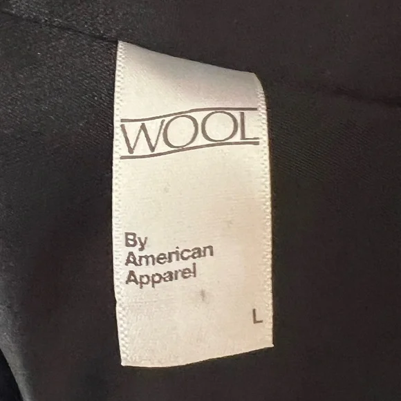 American Apparel Blue Wool Coat - Picture 10 of 11